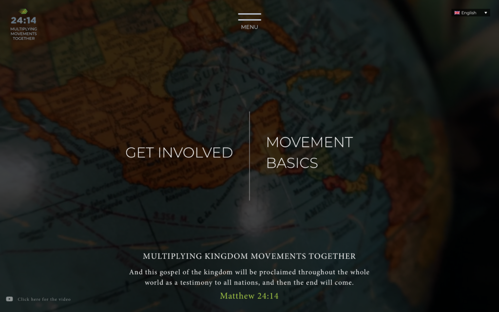 Screenshot of the 24:14 Multiplying Movements Together website